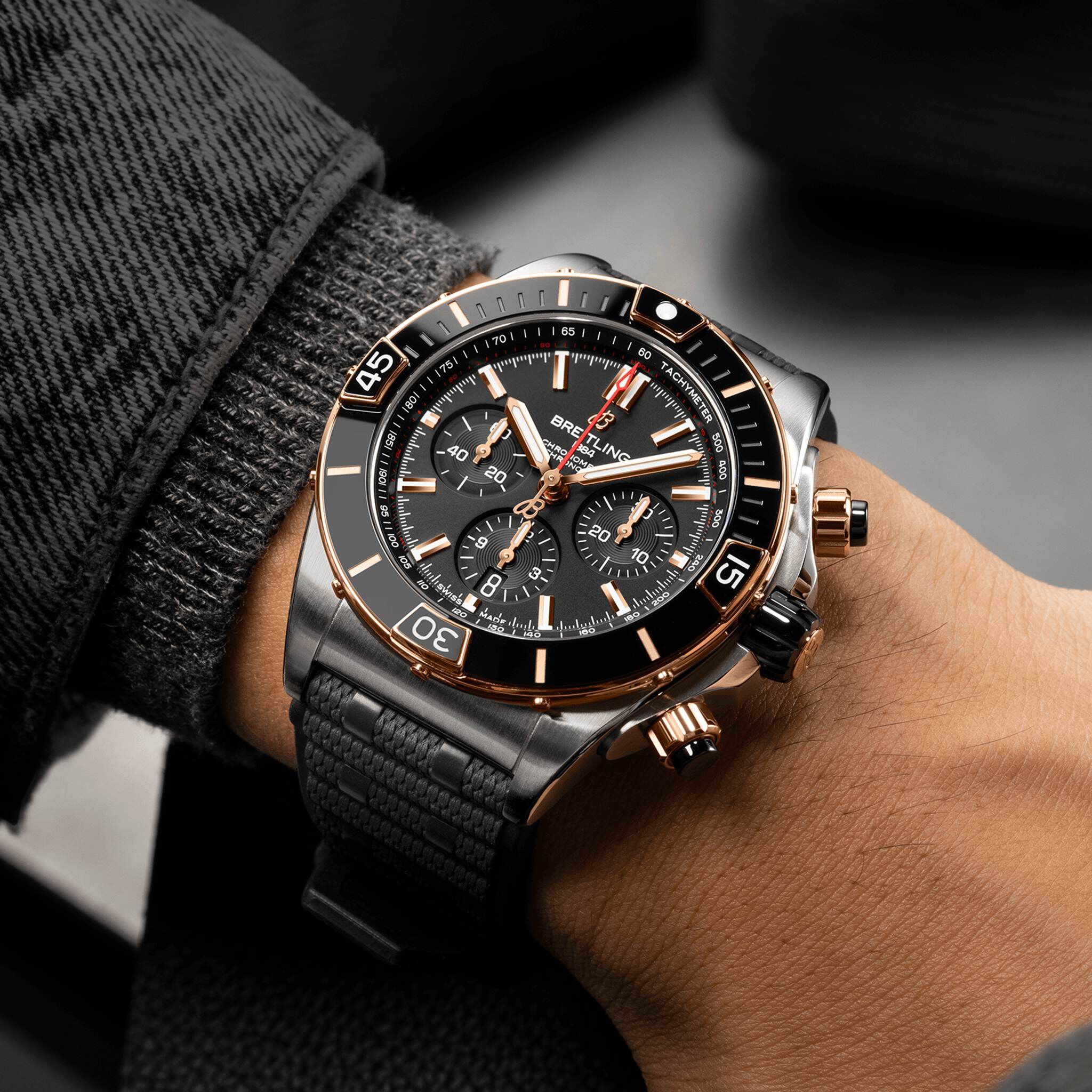 Super Chronomat B01 Automatic 44 mm Stainless Steel and Red Gold